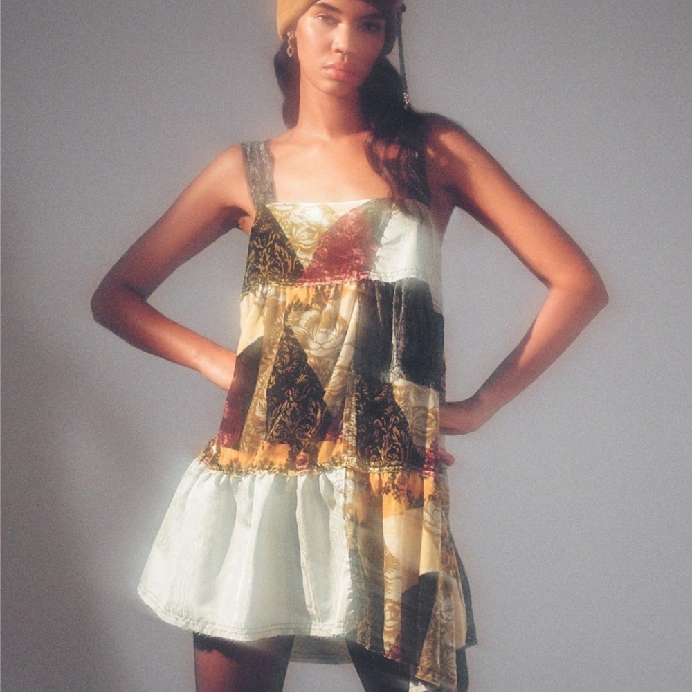 Urban Outfitters Folklove Handkerchief Babydoll Dress